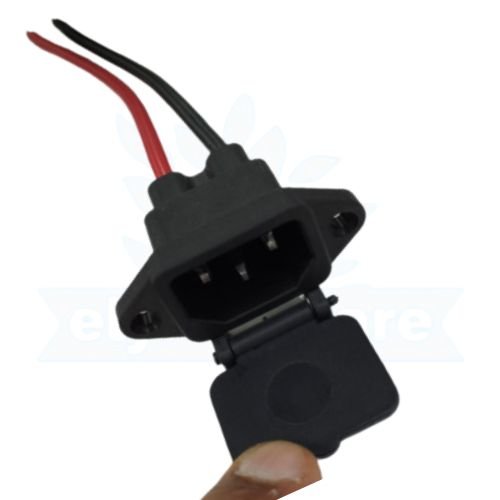 IEC MALE CONNECTER -SPRING CAP WITH 15CM 10AWG WIRE (165f)