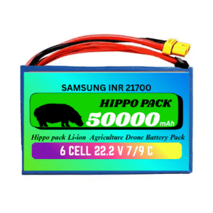 Hippo pack Samsung INR 21700 50S 22.2 V 50000 mAh 6s10p 315A/405A Discharge Li-ion  Agriculture Drone Battery Pack