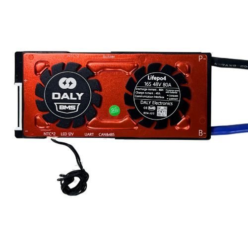 BMS LFP 16S 80A SMART CAN DALY 51.2 V LiFePO₄ Battery
