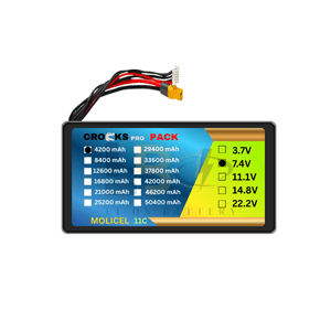 Crocks Pack Molicel INR 21700 P42A 7.4V 4200mAh 2S1P 40A/50A Discharge Li-ion Drone Battery Pack