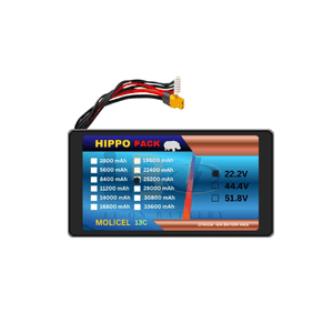 Hippo pro pack 22.2v 25200mAh 6S Drone battery 6S6P 275 Discharge Li-ion P42A