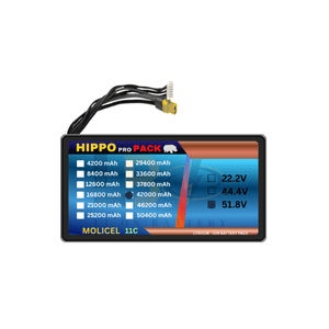 Hippo pro pack 51.8v 42000mAh 14S Drone battery 14S10P 460 Discharge Li-ion P42A