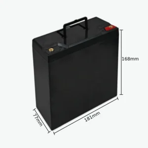 12V Plastic Battery Box – Durable ABS Enclosure for Lithium Battery Pack (181×77×170 mm)
