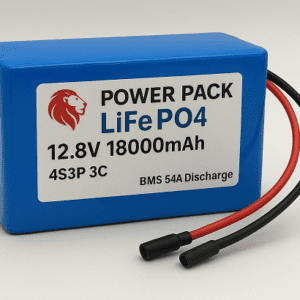 Power pack LiFePo4 4S 12.8V 18000mAh 4S3P 3C with BMS 54A Discharge LFP Battery pack