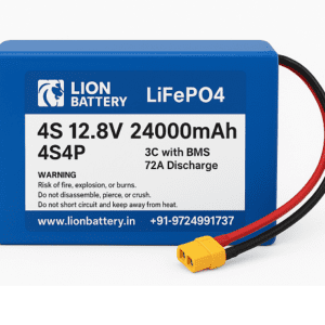 Power pack LiFePo4 4S 12.8V 24000mAh 4S4P 3C with BMS 72A Discharge LFP Battery pack