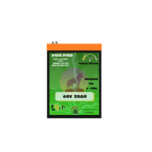 Fox Pro LiFePO4 60V 30Ah E-Bike Battery | Ultra-Safe Long-Life Lithium Iron Phosphate Battery