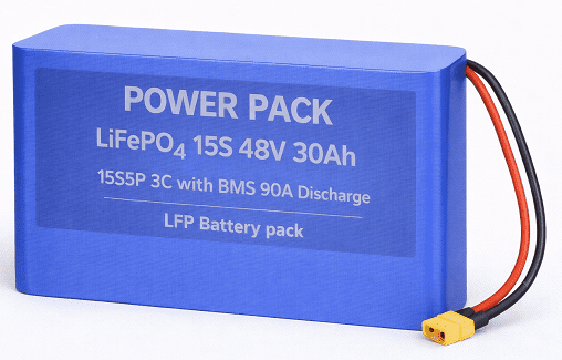 30ah 15s5p battery pack