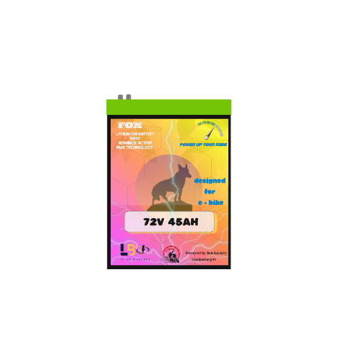 Fox 72V 45Ah Lithium-Ion E-Bike Battery | High Power Long-Range EV Battery Pack