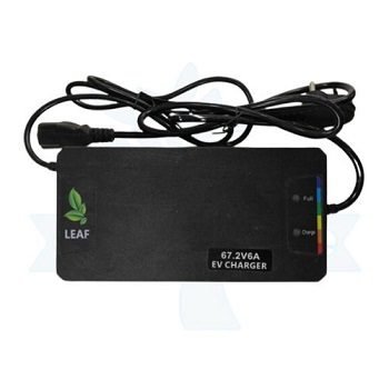 Leaf 67.2V 6A Lithium Battery Charger for Electric Bikes | Fast & Safe Smart Charger