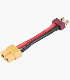 Nylon T Connector Male to XT60 Battery Adapter Cable