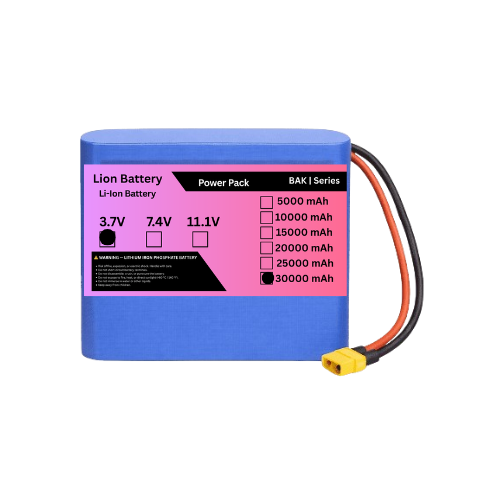 BAK 1S 3.7V 30000mAh (30Ah) 1S6P 3C Lithium-Ion Rechargeable Battery Pack
