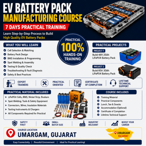 EV Battery Pack Manufacturing Course | 7 Days Practical Training
