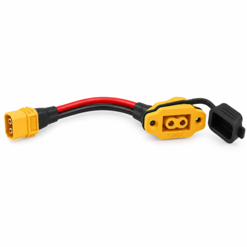 mail xt60 to female xt60 panel Mount with cap convertor 15cm wire length
