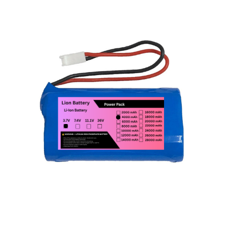 Power Pack 3.7V 4000mAh 1S2P 1C BMS 2A Lithium-Ion Rechargeable NMC Battery Pack