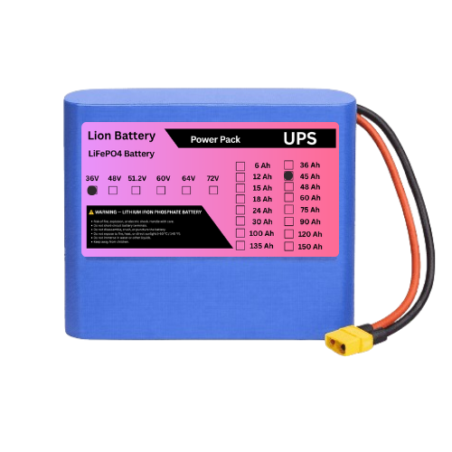 Power Pack LiFePO₄ 12S 36V 42000mAh 12S7P 3C Discharge LFP Battery Pack