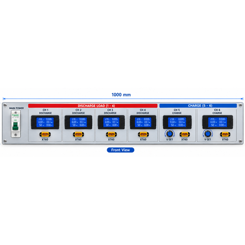 6-Channel Battery Charge & Discharge Battery Testing Machine | Lion Battery
