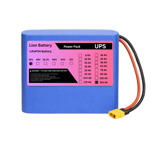 Power Pack LiFePO₄ 12S 36V 150Ah 3C Discharge LFP Battery Pack