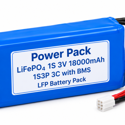 Power Pack LiFePO₄ 1S 3V 18000mAh 1S3P 3C with BMS LFP Battery Pack