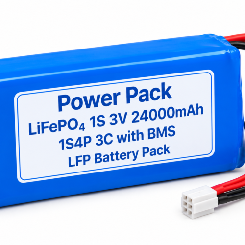Power Pack LiFePO₄ 1S 3V 24000mAh 1S4P 3C with BMS LFP Battery Pack